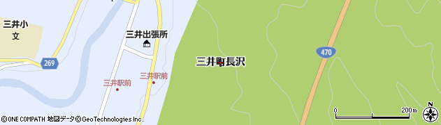 石川県輪島市三井町（長沢）周辺の地図