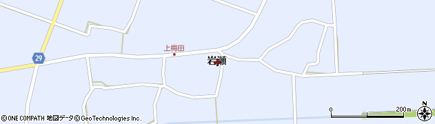 福島県須賀川市梅田岩瀬周辺の地図