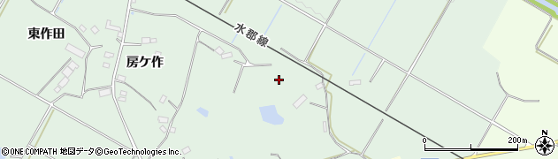 福島県郡山市田村町岩作（地蔵田）周辺の地図