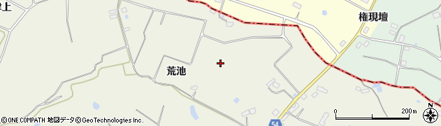 福島県須賀川市江持（荒池）周辺の地図