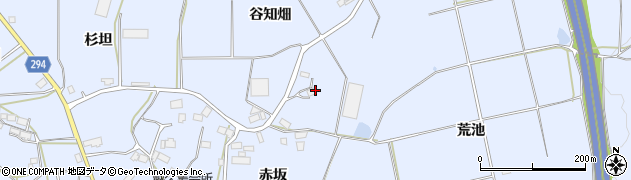 福島県須賀川市越久（荒池）周辺の地図