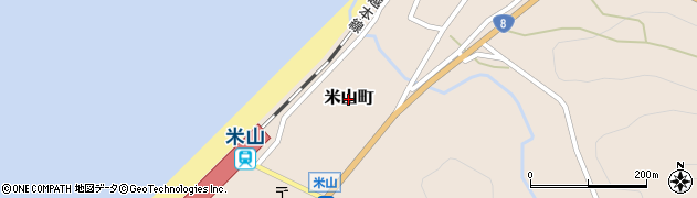 新潟県柏崎市米山町周辺の地図