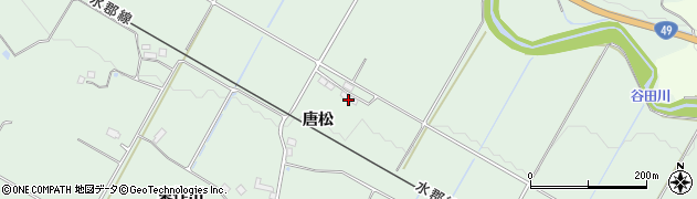 福島県郡山市田村町岩作（唐松）周辺の地図
