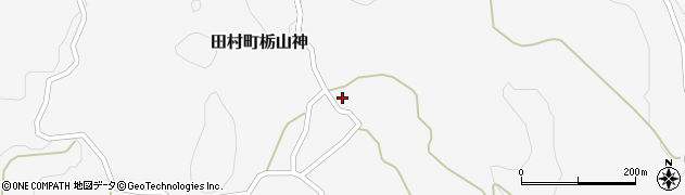 福島県郡山市田村町栃山神（別当）周辺の地図