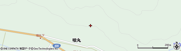 福島県昭和村（大沼郡）喰丸（上三島）周辺の地図