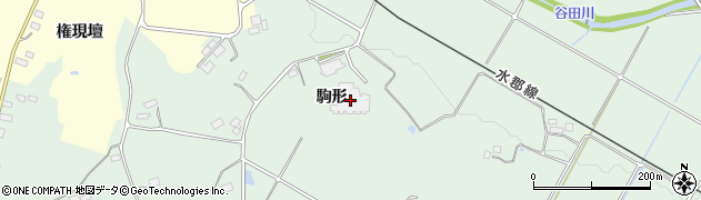 福島県郡山市田村町岩作駒形14周辺の地図