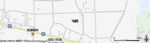 福島県須賀川市柱田（中地）周辺の地図