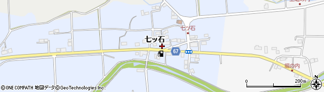 福島県須賀川市梅田七ッ石周辺の地図