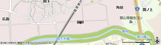福島県須賀川市仁井田前田周辺の地図