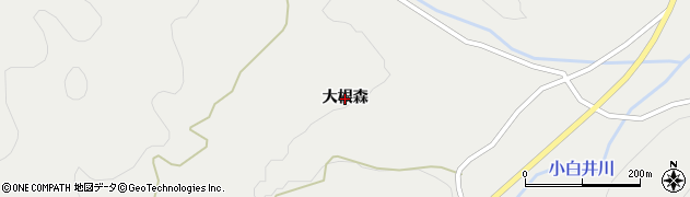 福島県川内村（双葉郡）上川内（大根森）周辺の地図