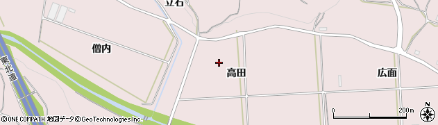 福島県須賀川市仁井田（高田）周辺の地図