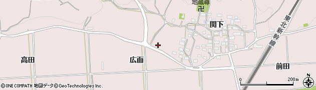 福島県須賀川市仁井田（広面）周辺の地図