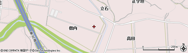 福島県須賀川市仁井田（僧内）周辺の地図