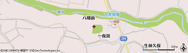 福島県須賀川市仁井田（一夜舘）周辺の地図