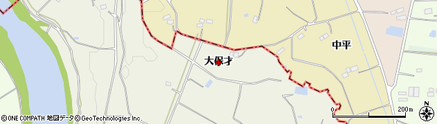 福島県須賀川市江持（大保才）周辺の地図
