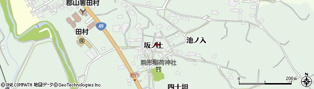 福島県郡山市田村町岩作（坂ノ上）周辺の地図