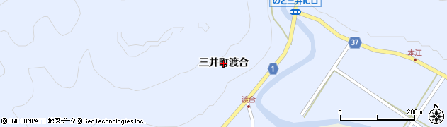 石川県輪島市三井町（渡合）周辺の地図