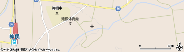 福島県田村市滝根町神俣（河原）周辺の地図