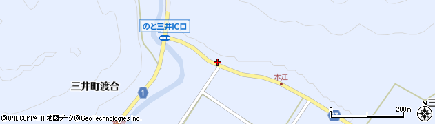 石川県輪島市三井町本江イ周辺の地図