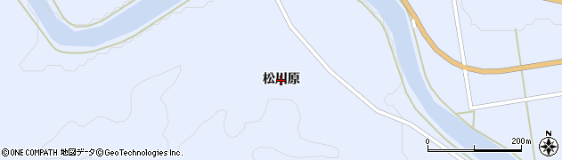 福島県川内村（双葉郡）下川内（松川原）周辺の地図