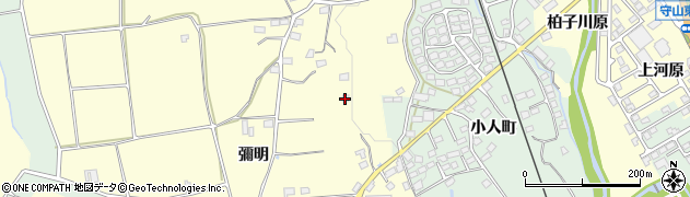 福島県郡山市田村町守山（彌明）周辺の地図
