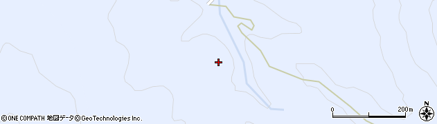 福島県只見町（南会津郡）布沢（日越道）周辺の地図