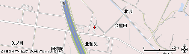 福島県須賀川市仁井田（北和久）周辺の地図