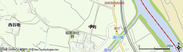 福島県須賀川市滑川（中町）周辺の地図