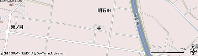 福島県須賀川市仁井田明石田周辺の地図