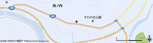福島県川内村（双葉郡）下川内（町尻）周辺の地図