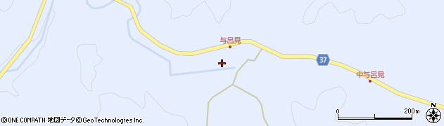 石川県輪島市三井町与呂見嘉周辺の地図