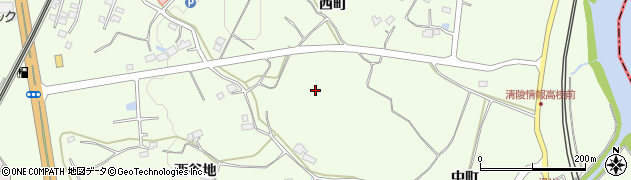 福島県須賀川市滑川周辺の地図