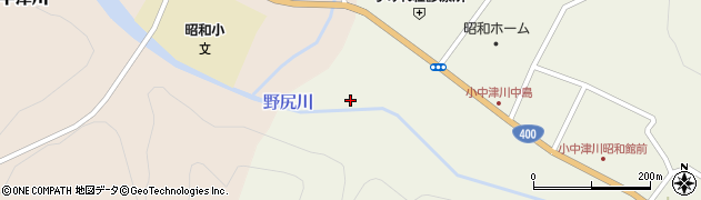 福島県昭和村（大沼郡）小中津川（堂ノ沢）周辺の地図