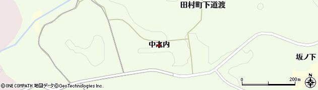 福島県郡山市田村町下道渡（中之内）周辺の地図