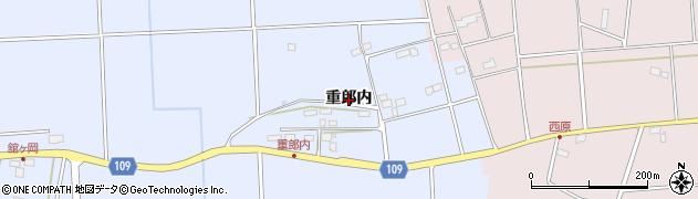 福島県須賀川市舘ケ岡（重郎内）周辺の地図