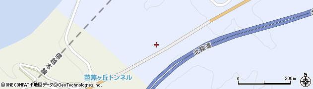 芭蕉ケ丘トンネル周辺の地図