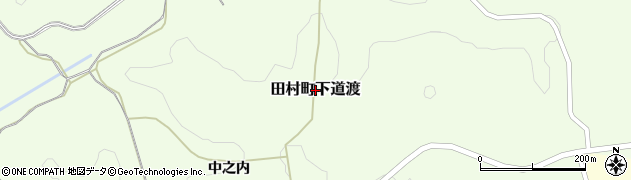 福島県郡山市田村町下道渡周辺の地図