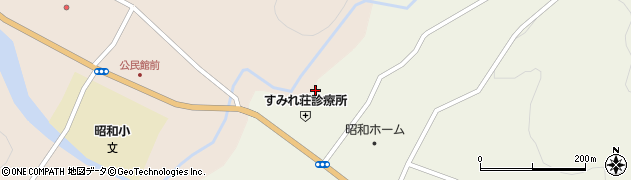 福島県昭和村（大沼郡）小中津川（石仏）周辺の地図