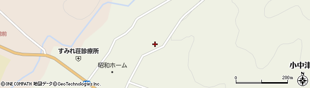 福島県昭和村（大沼郡）小中津川（上田）周辺の地図