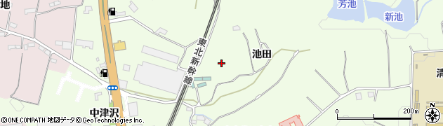 福島県須賀川市滑川（池田）周辺の地図