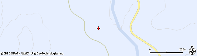 福島県昭和村（大沼郡）小野川（蒲谷地）周辺の地図
