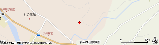 福島県昭和村（大沼郡）下中津川（古薬師堂）周辺の地図