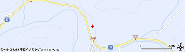 石川県輪島市三井町仁行外平周辺の地図