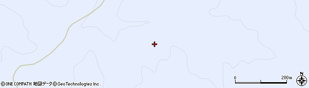 福島県只見町（南会津郡）布沢（中畑山）周辺の地図
