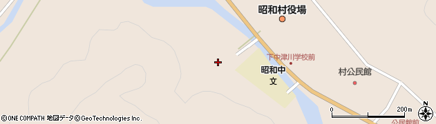 福島県昭和村（大沼郡）下中津川（築島）周辺の地図