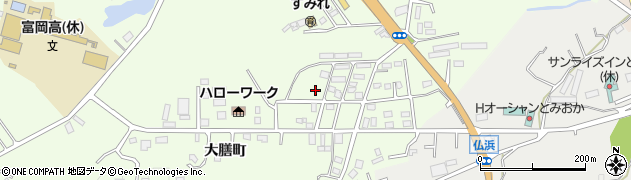 福島県富岡町（双葉郡）小浜（大膳町）周辺の地図