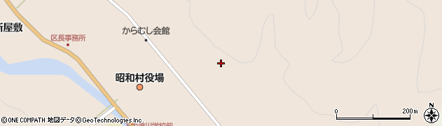 福島県昭和村（大沼郡）下中津川（岩本）周辺の地図