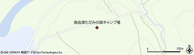 奥会津ただみの森キャンプ場周辺の地図