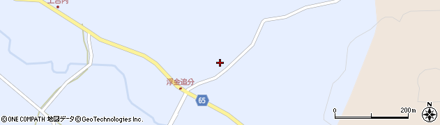 福島県小野町（田村郡）浮金（至人久保）周辺の地図
