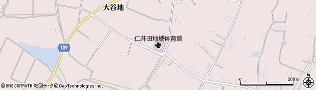 須賀川市仁井田地域体育館周辺の地図
